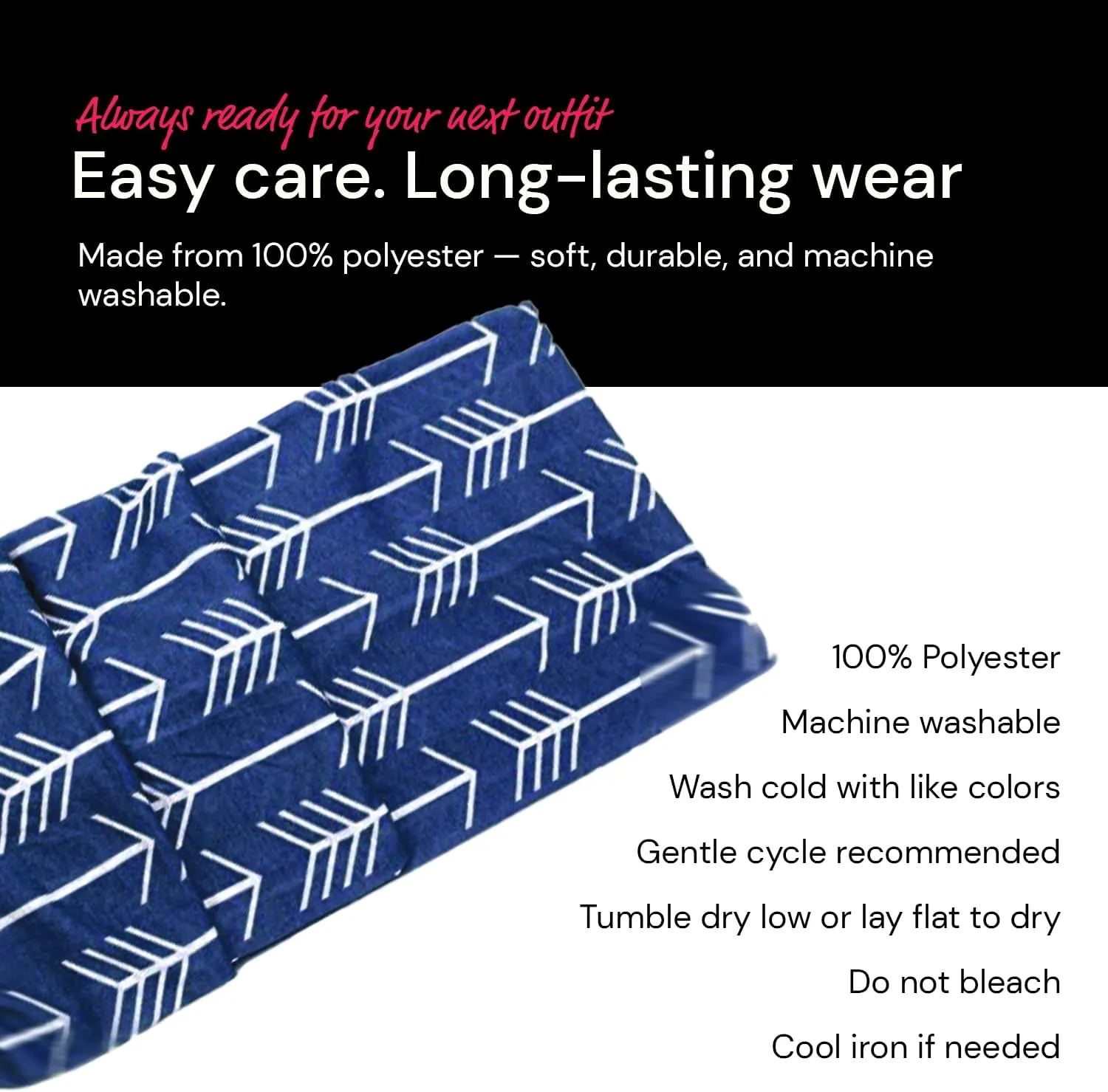 Arrow Pattern Infinity Scarf for Women - Travel Scarf with Hidden Zipper Pocket - All Seasons