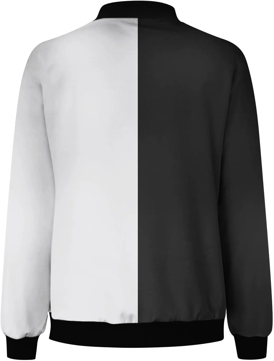 Binmer Women's Bomber Jacket Casual Zip Up Coat 2024 Fall Fashion Lightweight Outerwear Windbreaker with Pockets S-XXL