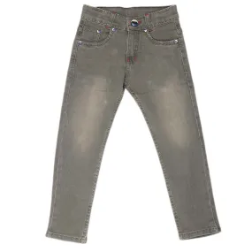 Boys Denim Pant - Olive Green