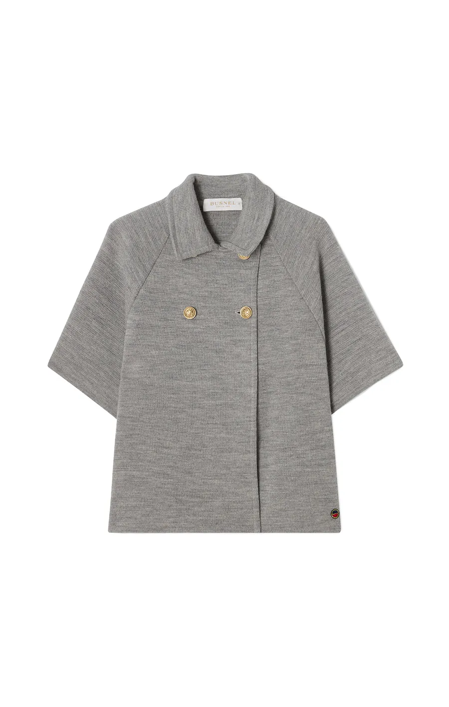 Busnel Gertrude Cape - Light Grey Melange