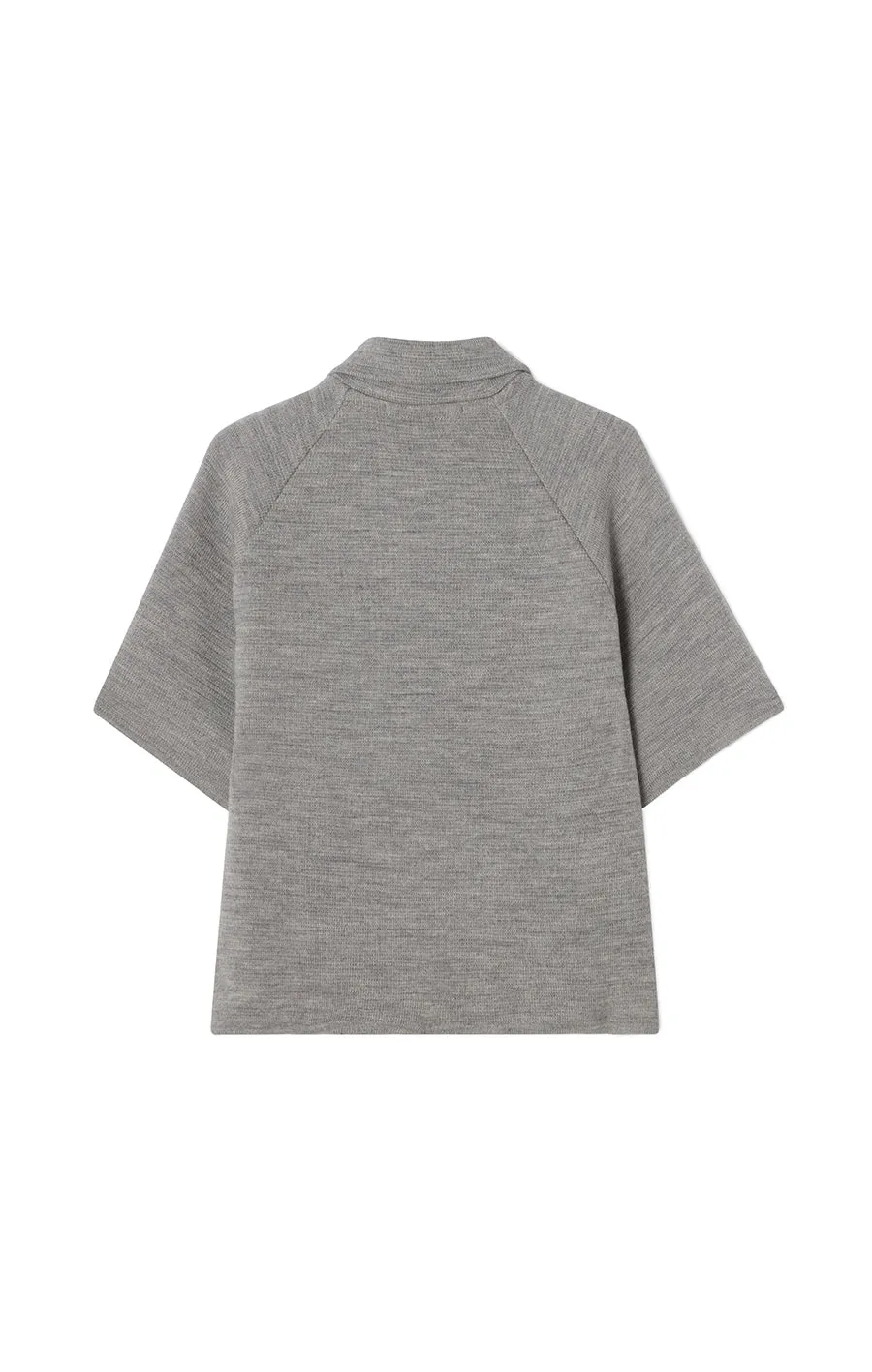 Busnel Gertrude Cape - Light Grey Melange
