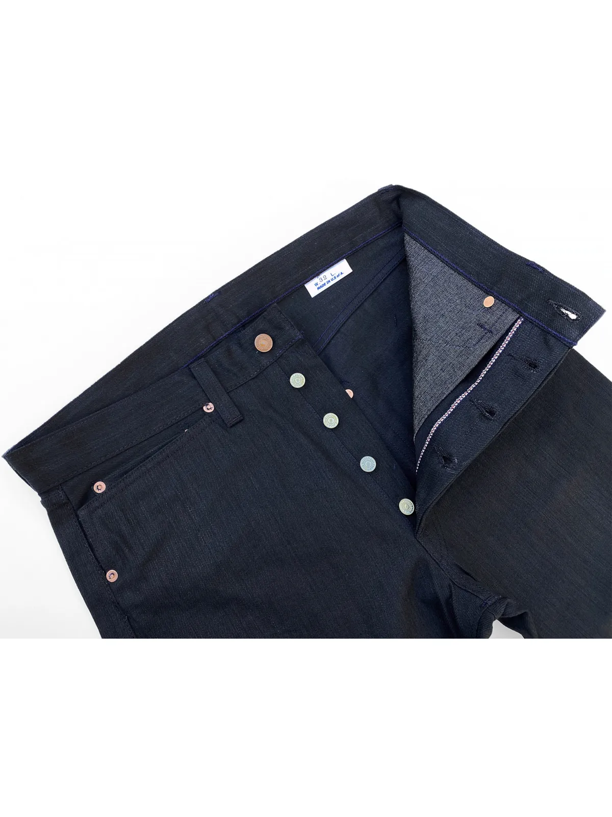 Californian "Outlaw" Lot. 64 Denim Jeans: Black Sulfur-Dyed