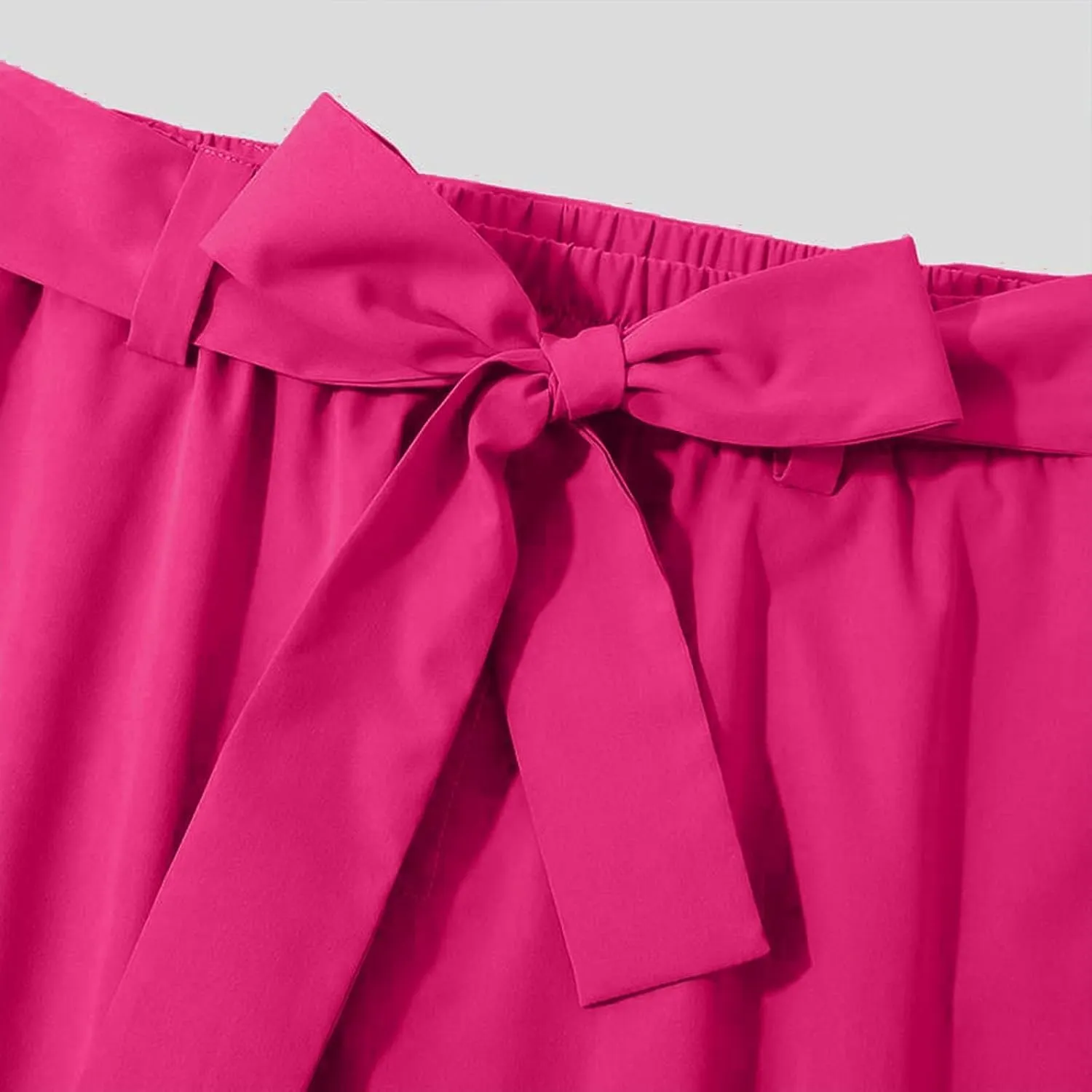 Casual Pants for Men Summer Loose Fit Breathable Trousers Outdoor Solid Color Stylish Simple Trousers with Belt