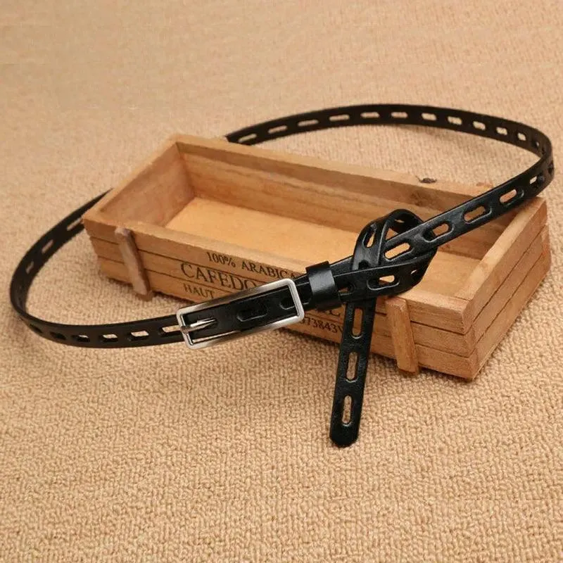 Chic Genuine Leather Knot Belt with Stylish Pin Buckle - Essential Accessory for Women