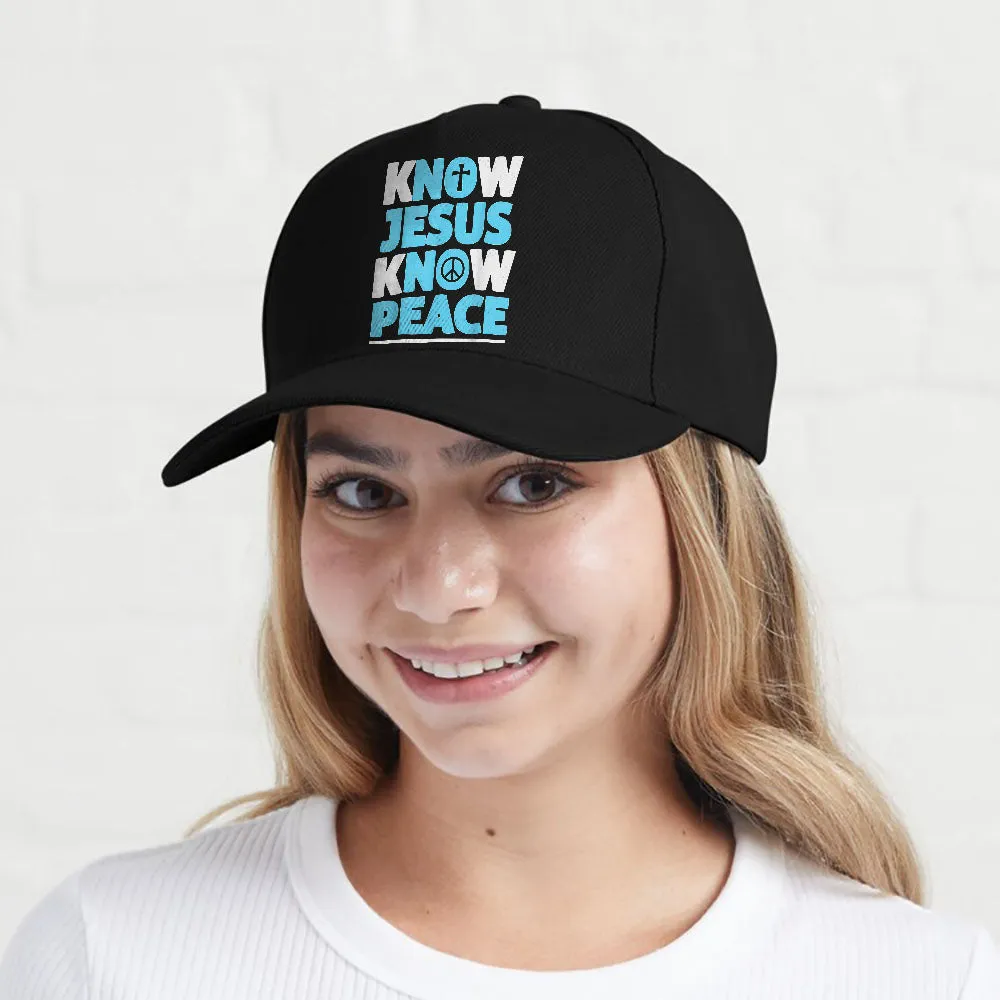 Christian Shirts Cross Faith Know Peace Know Jesus Cap