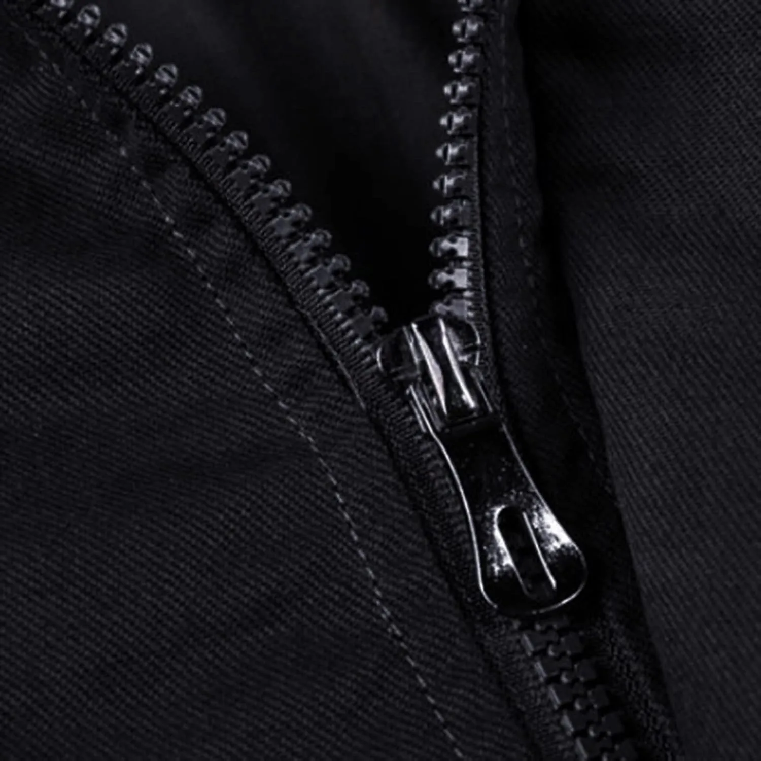 Clothes for Men Size Coat Muli Pockets Zipper Lapel Solid Jacket Leisure Breathable Stand Collar Top Mens Flannel