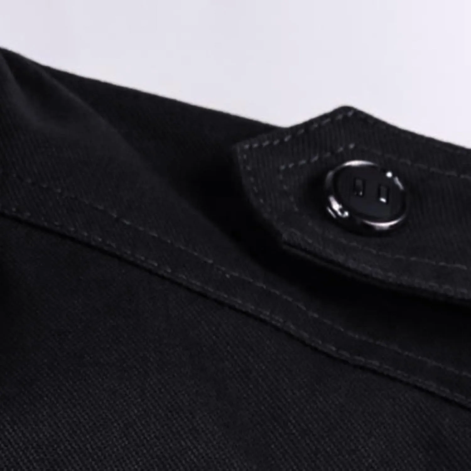Clothes for Men Size Coat Muli Pockets Zipper Lapel Solid Jacket Leisure Breathable Stand Collar Top Mens Flannel