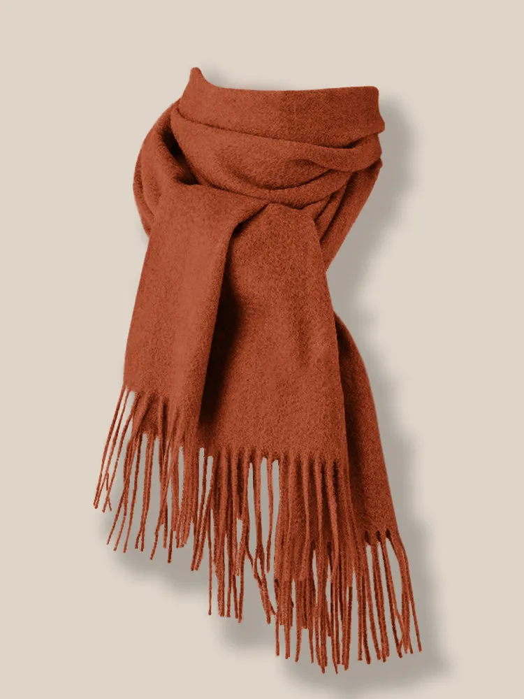Comfy Tassel Faux Pashmina Scarf
