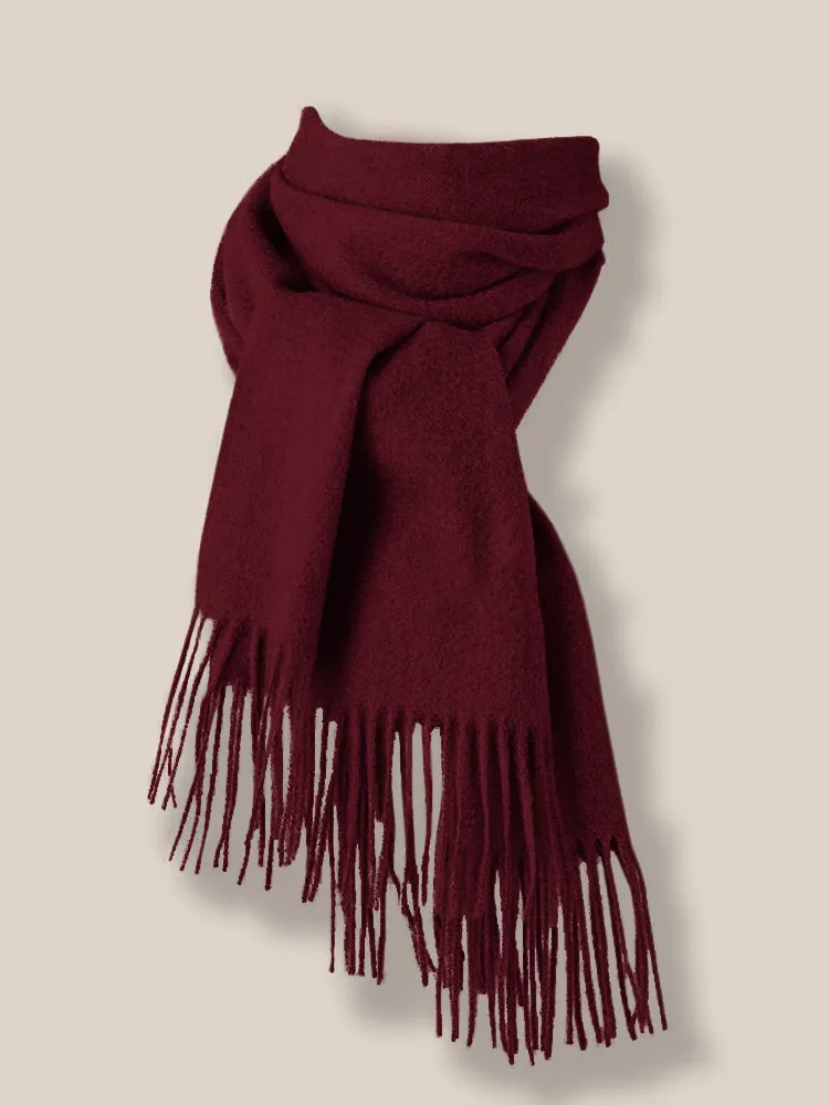 Comfy Tassel Faux Pashmina Scarf
