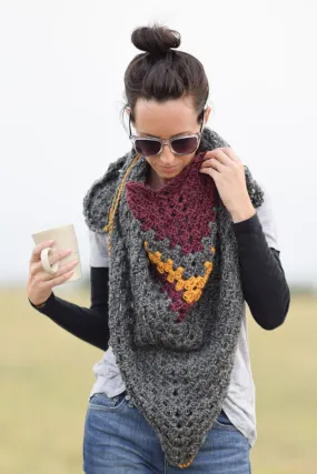 Crochet Kit - Smoky Mountains Triangle Wrap