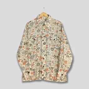 Floral Casual Wear Aloha Tropical Shirt Large