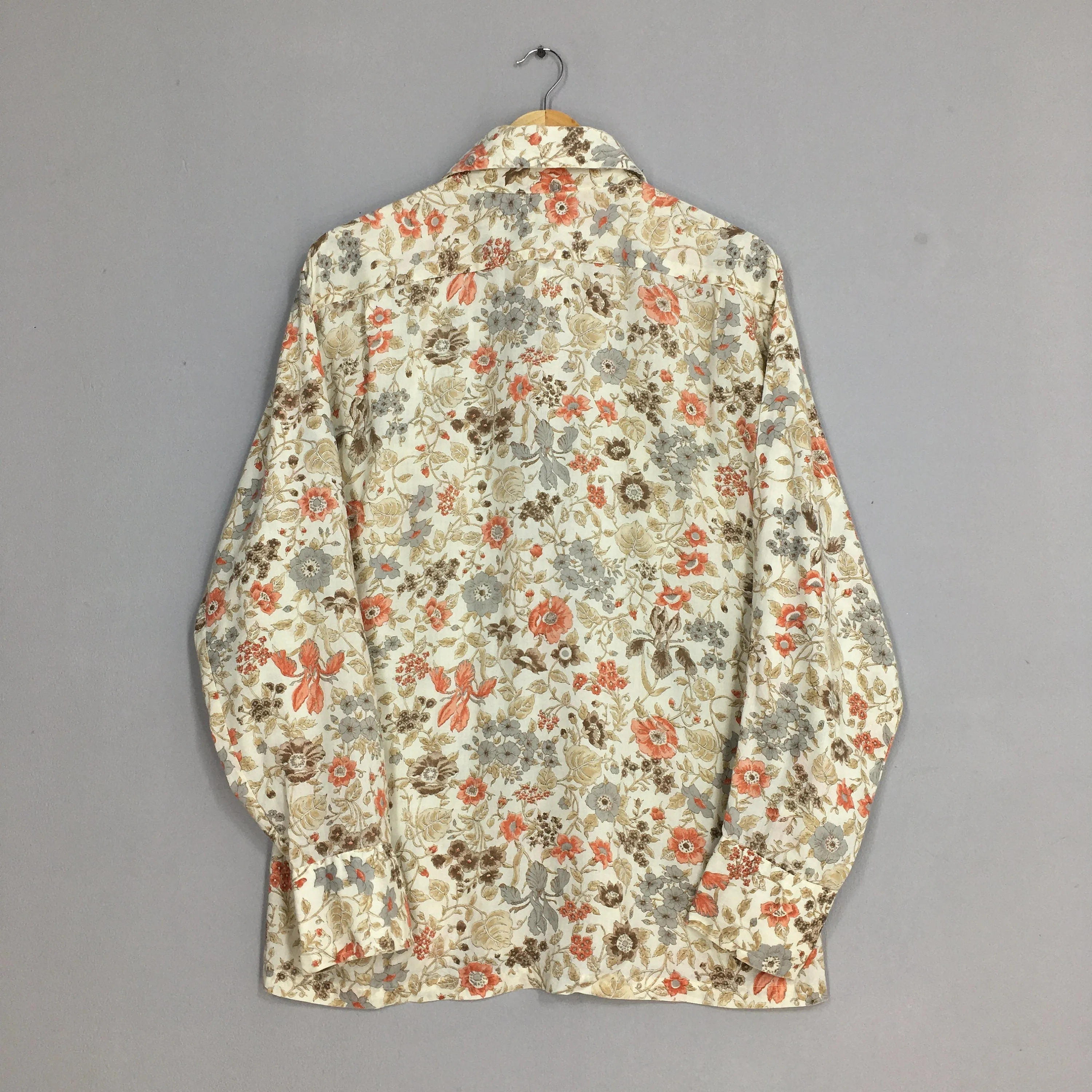 Floral Casual Wear Aloha Tropical Shirt Large