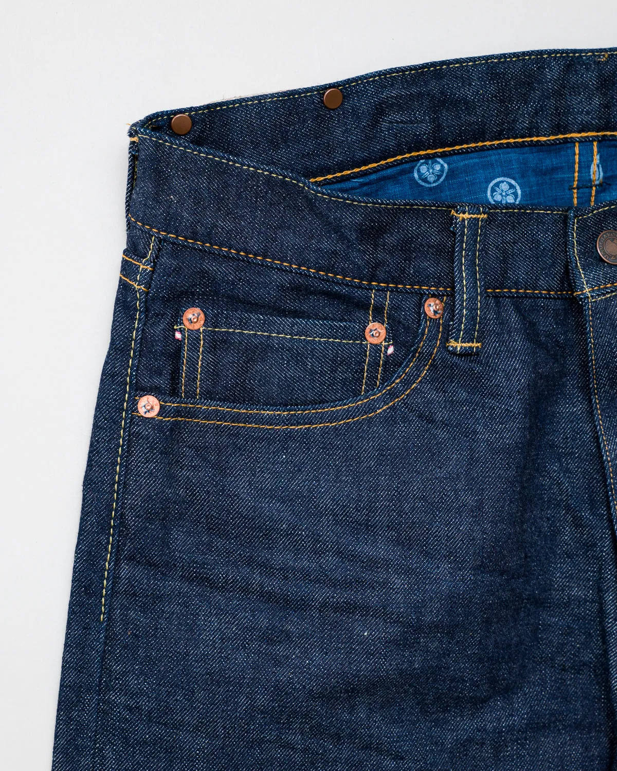 G005MZ - 14.7oz "Legacy Blue" Copper Label Selvedge - Narrow Tapered