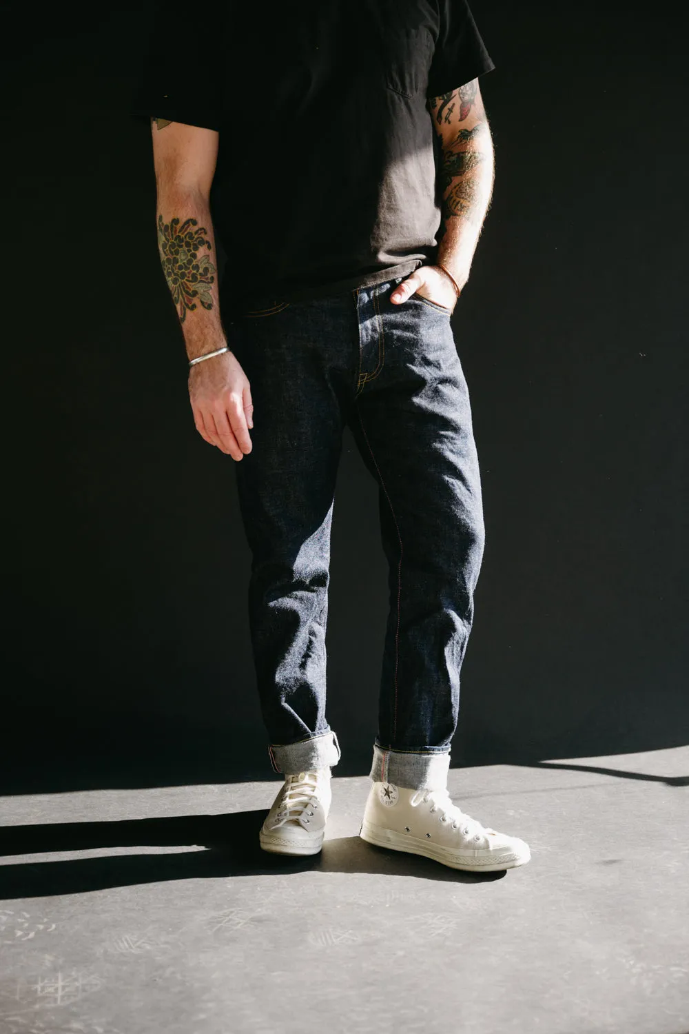 G005MZ - 14.7oz "Legacy Blue" Copper Label Selvedge - Narrow Tapered
