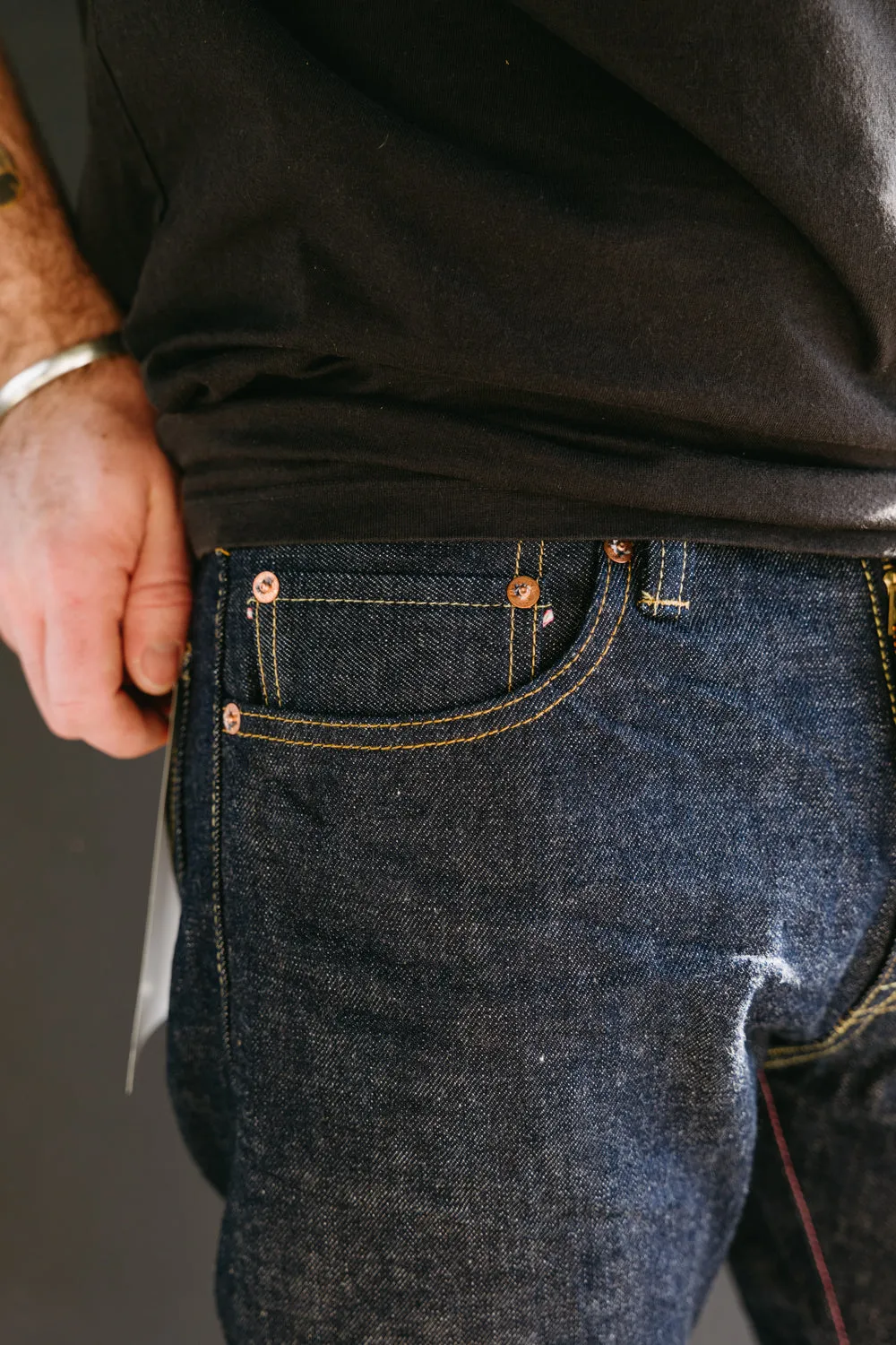 G005MZ - 14.7oz "Legacy Blue" Copper Label Selvedge - Narrow Tapered