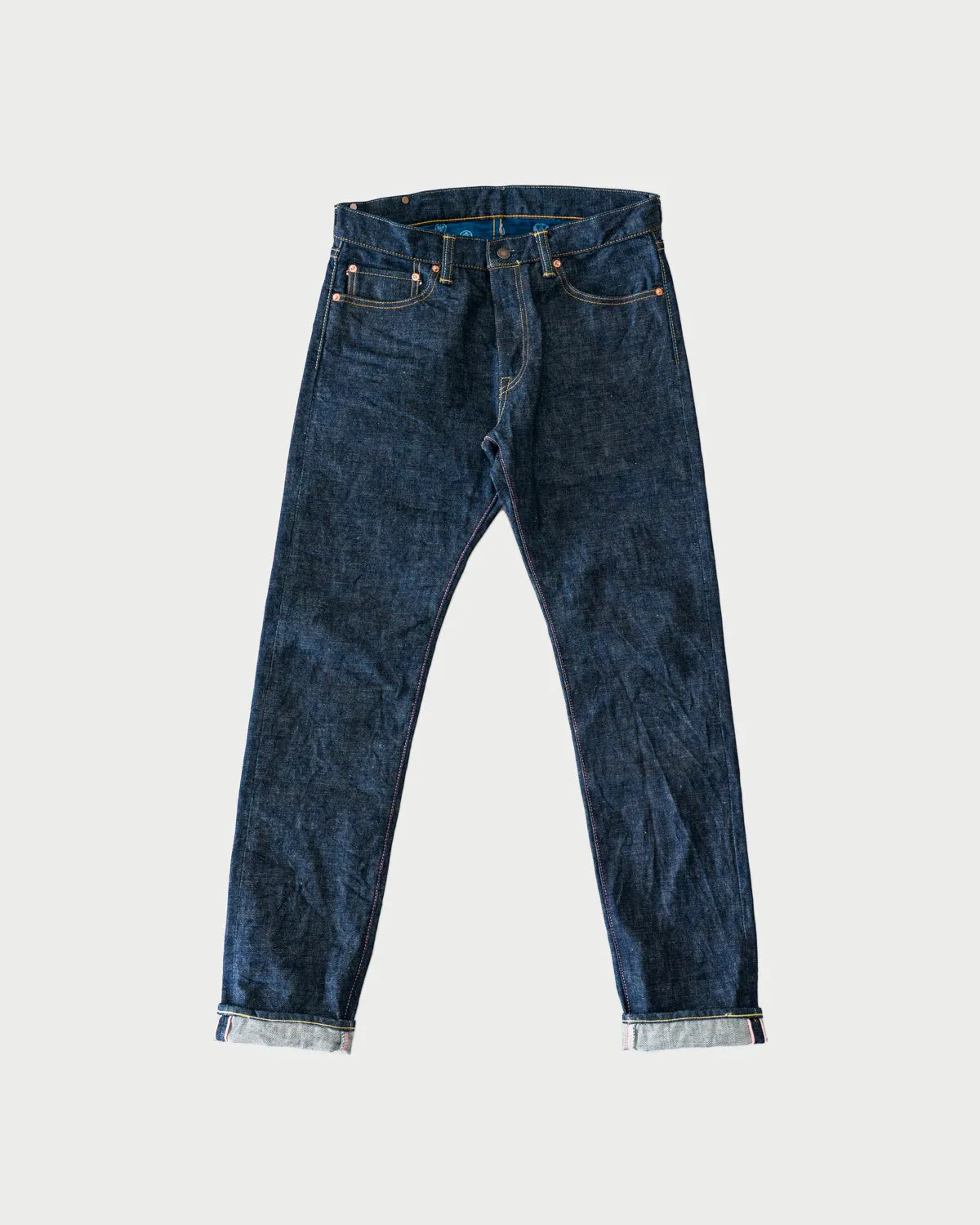 G005MZ - 14.7oz "Legacy Blue" Copper Label Selvedge - Narrow Tapered