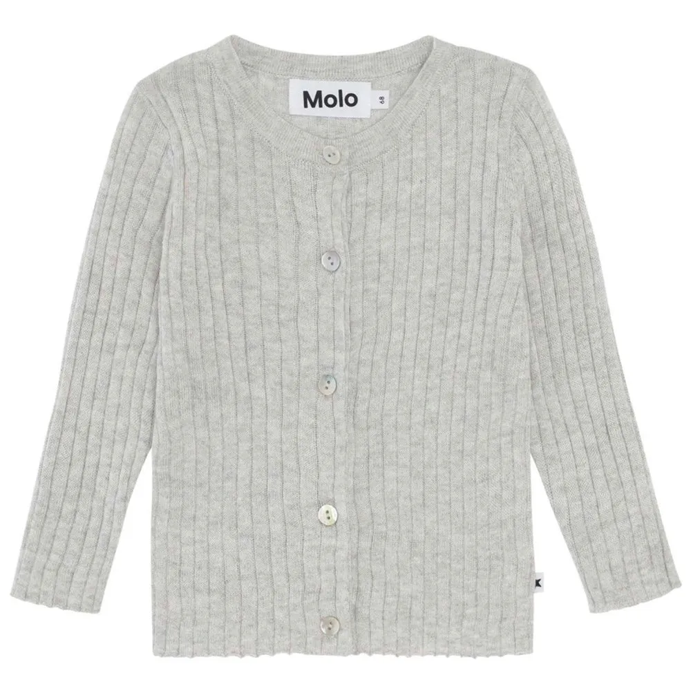 Georgette Cardigan | Light Grey Melange