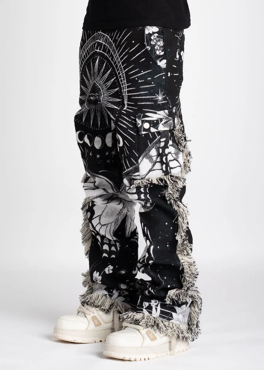 Guapi Obsidian Black Tapestry Pants