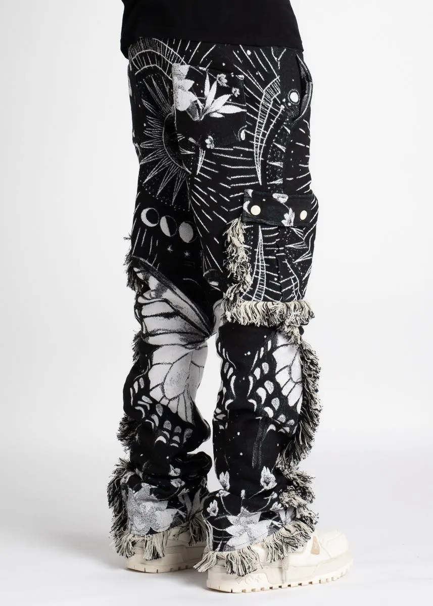 Guapi Obsidian Black Tapestry Pants