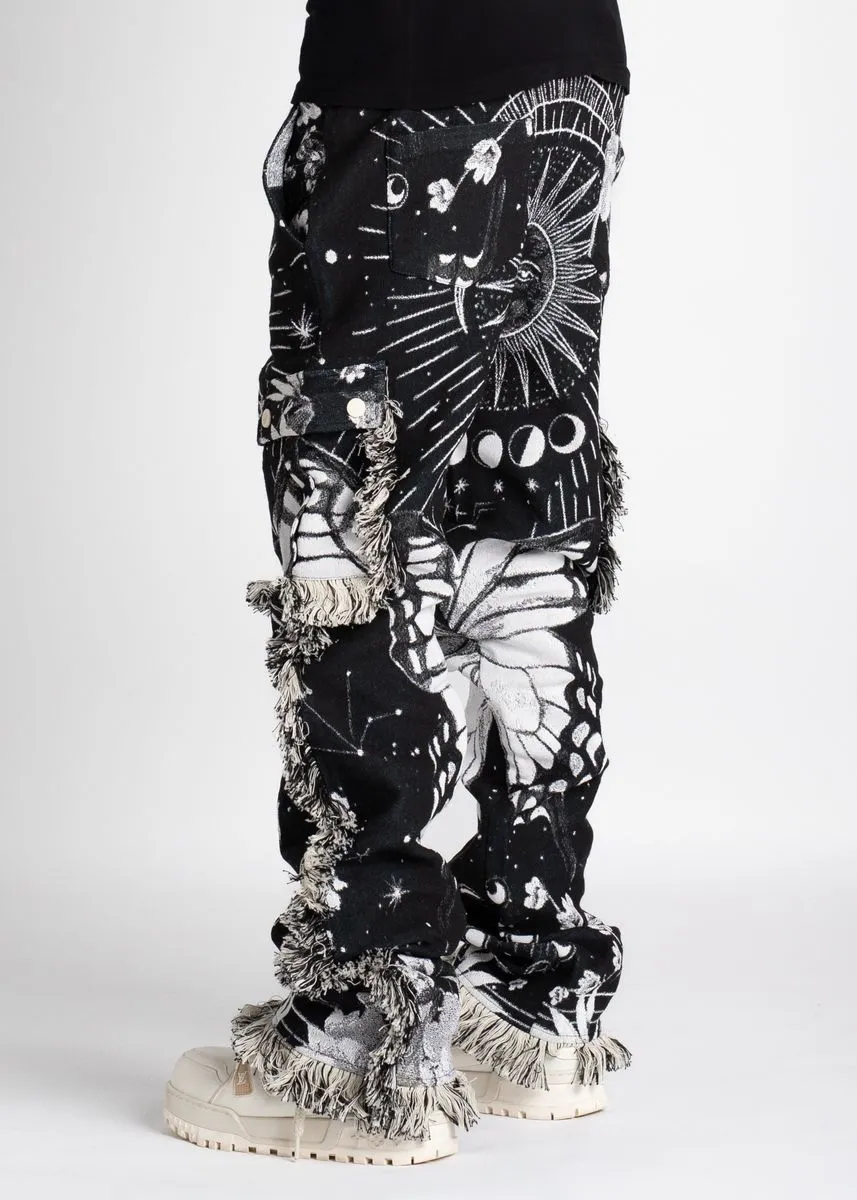 Guapi Obsidian Black Tapestry Pants