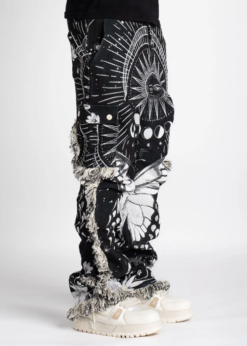 Guapi Obsidian Black Tapestry Pants
