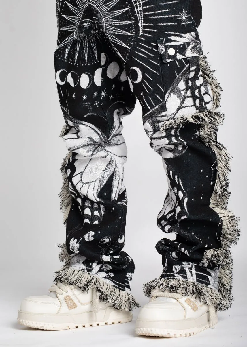 Guapi Obsidian Black Tapestry Pants