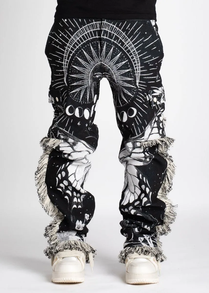 Guapi Obsidian Black Tapestry Pants