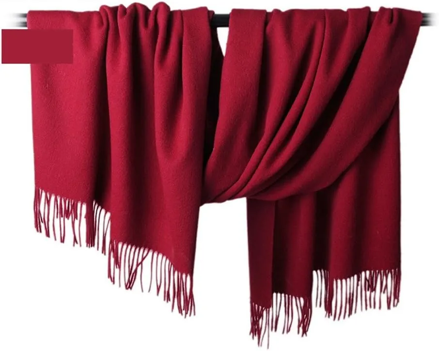 Honeystore Large Fringe Scarf Tassels Infinity Cashmere Wool Shawl Pashmina Wrap