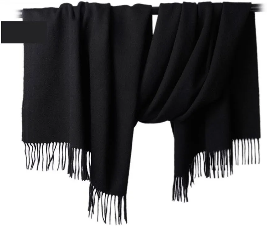 Honeystore Large Fringe Scarf Tassels Infinity Cashmere Wool Shawl Pashmina Wrap