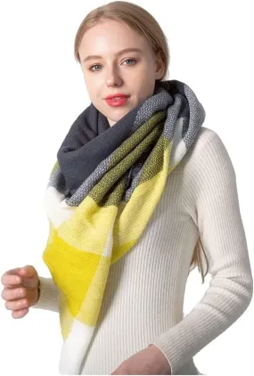 Knitted Spring Winter Women's Scarf Warm Cashmere Scarf Shawl Neck Turban Cashmere Ladies Shawl