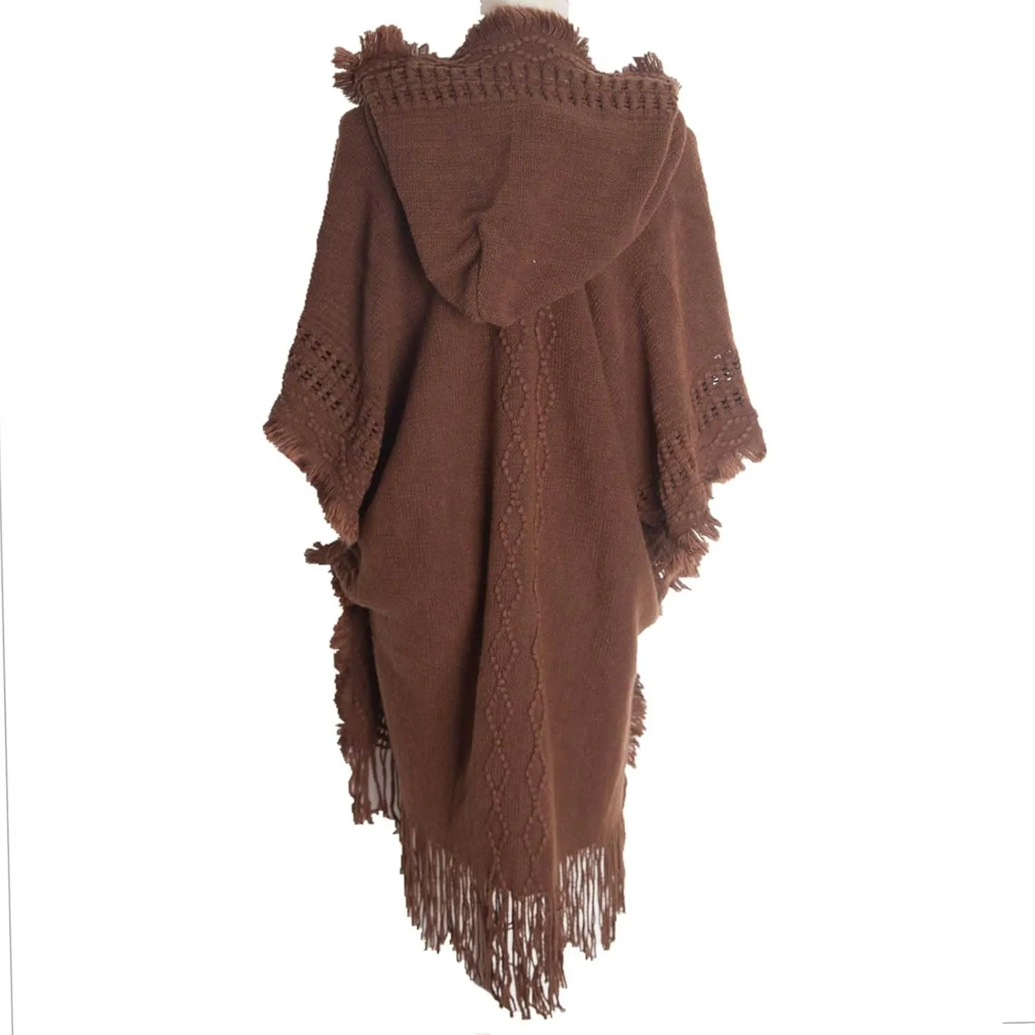 Knitting Thick Women's Loose Shawl Plus Size Thermal Casual Sweater Shawl Comfort Fall Winter Warm Scarf with Tassel