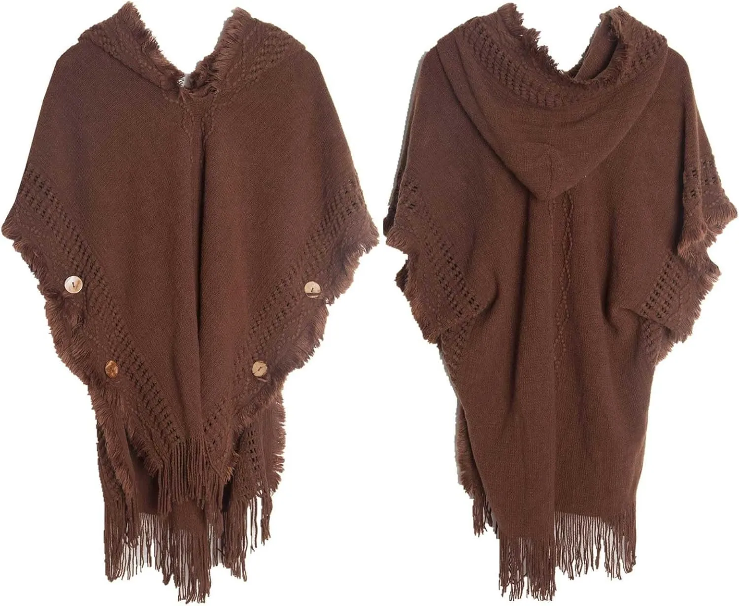 Knitting Thick Women's Loose Shawl Plus Size Thermal Casual Sweater Shawl Comfort Fall Winter Warm Scarf with Tassel