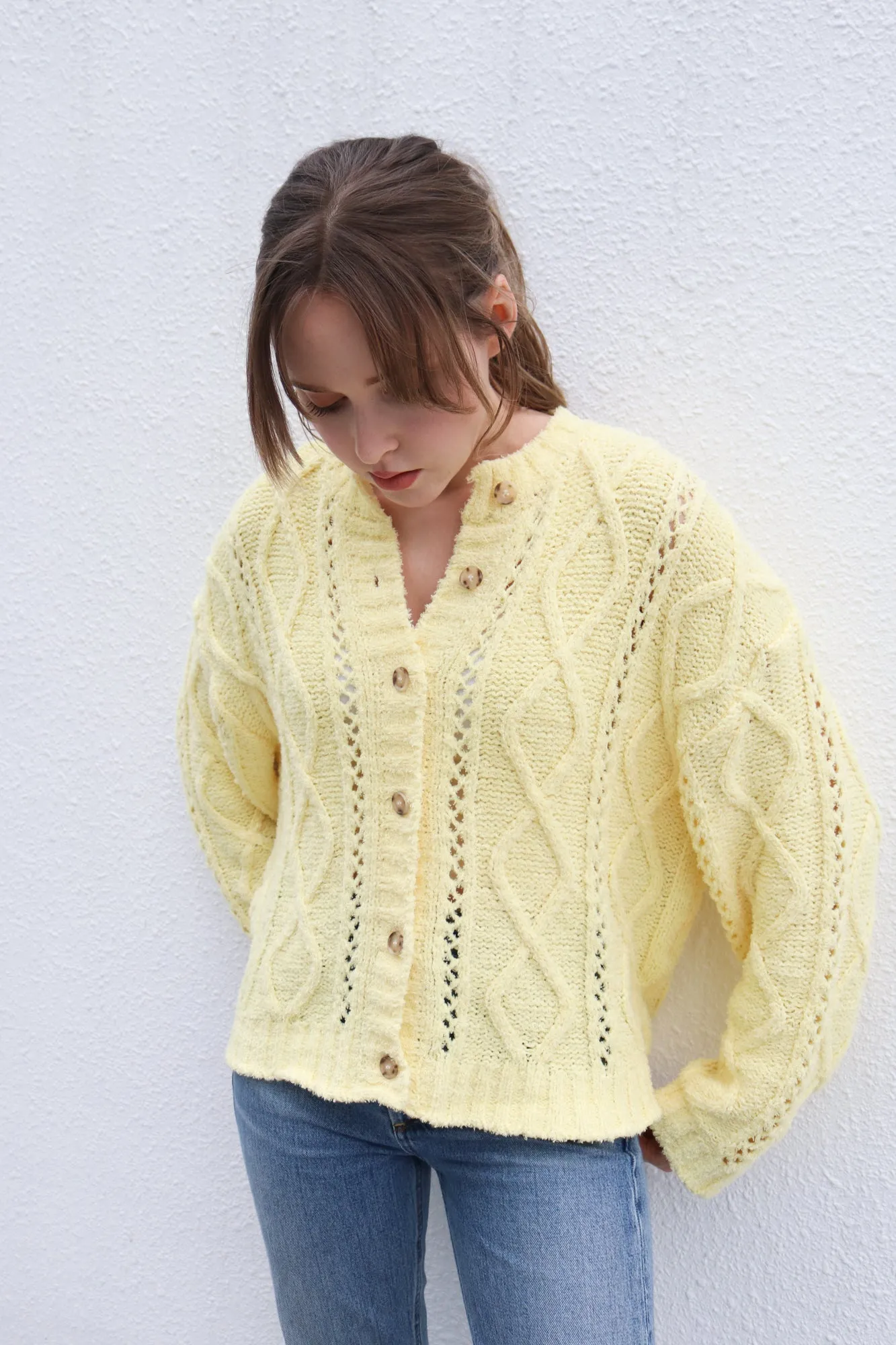 Light Yellow Cardigan