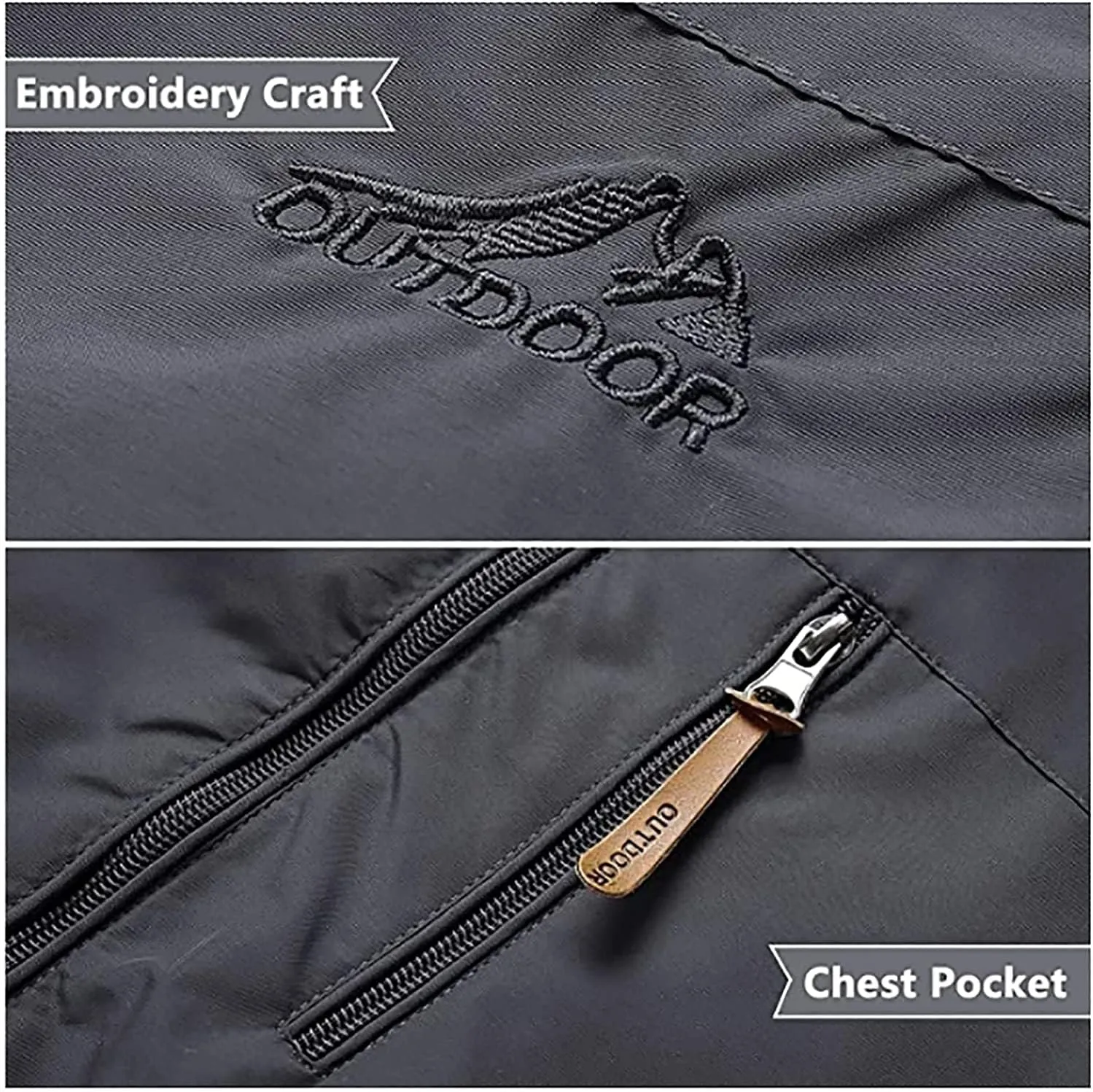 Lightweight Men's Rain Jacket, Waterproof, Breathable, Bicycle Jacket, Rain Jacket, Full-Length Zip