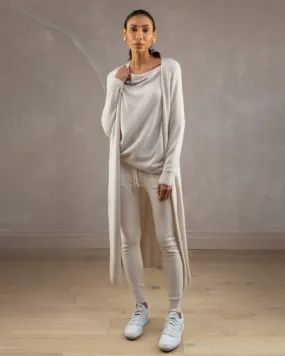 Longline Cardigan | Light Beige