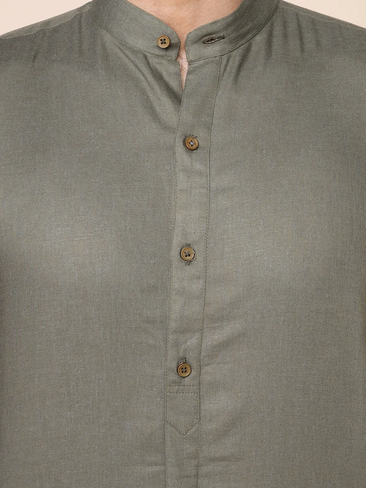 Mandarin Collar Short Kurta Style Shirt