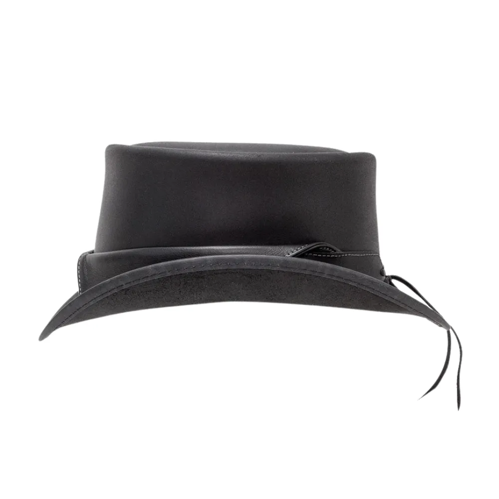 Marlow Collar Band Leather Top Hat