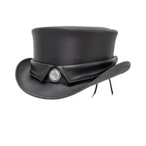 Marlow Collar Band Leather Top Hat