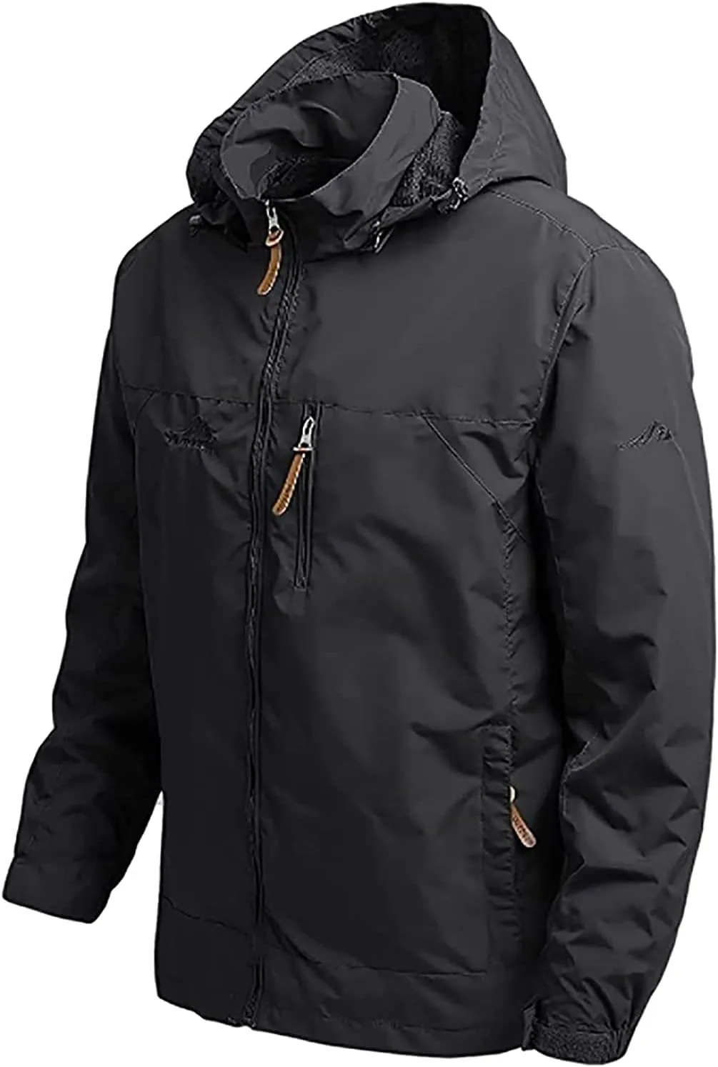 Men's Jacket, Waterproof Rain Jacket, Windproof Raincoat for Cycling, Breathable Hardshell