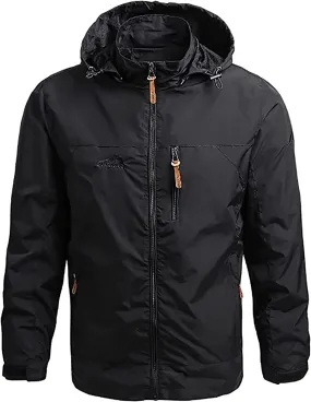 Men's Jacket, Waterproof Rain Jacket, Windproof Raincoat for Cycling, Breathable Hardshell