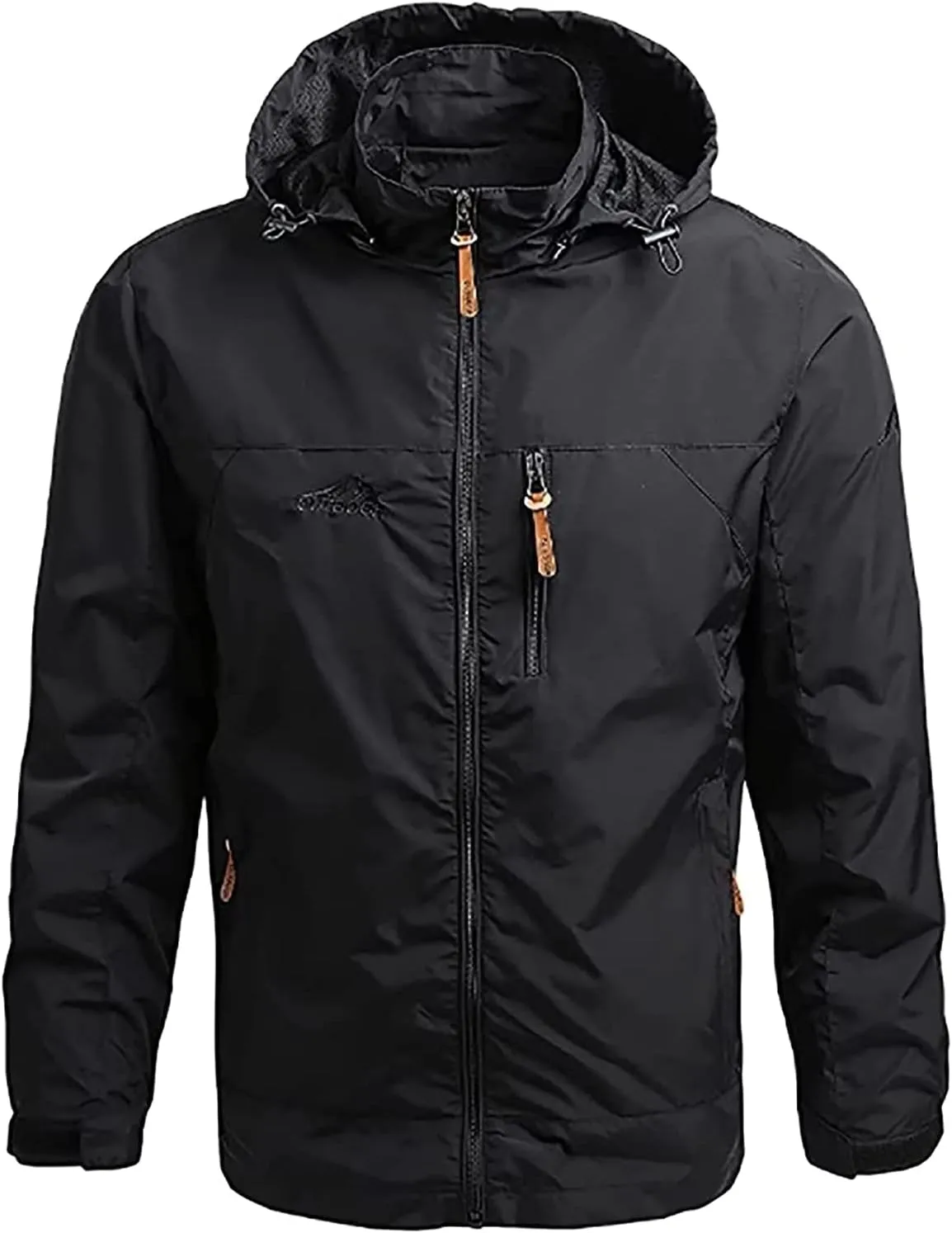 Men's Jacket, Waterproof Rain Jacket, Windproof Raincoat for Cycling, Breathable Hardshell