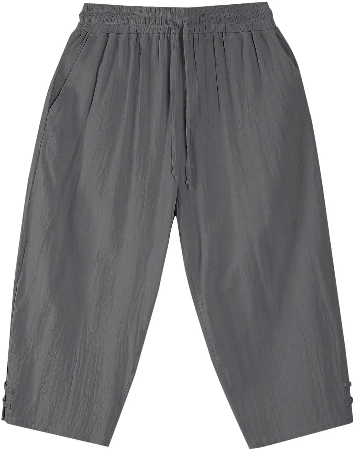 Mens Linen Pants Baggy Elastic Waist Lightweight Casual Pants for Men Mens Golf Pants 80S Outfit for Men Beach Clothes