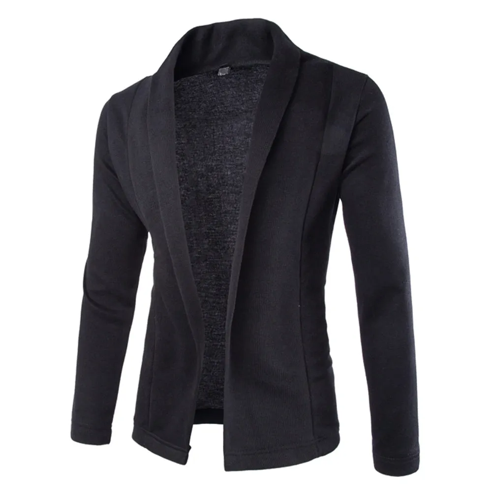 Mens Open Front Light Cardigan