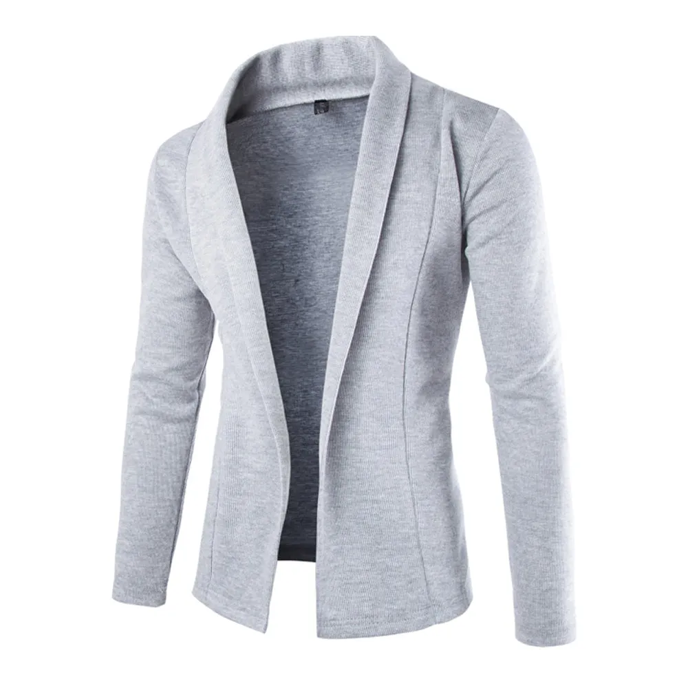 Mens Open Front Light Cardigan