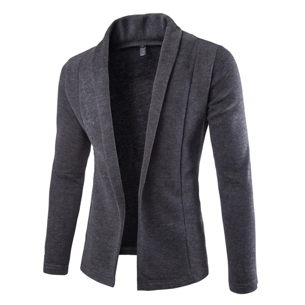 Mens Open Front Light Cardigan