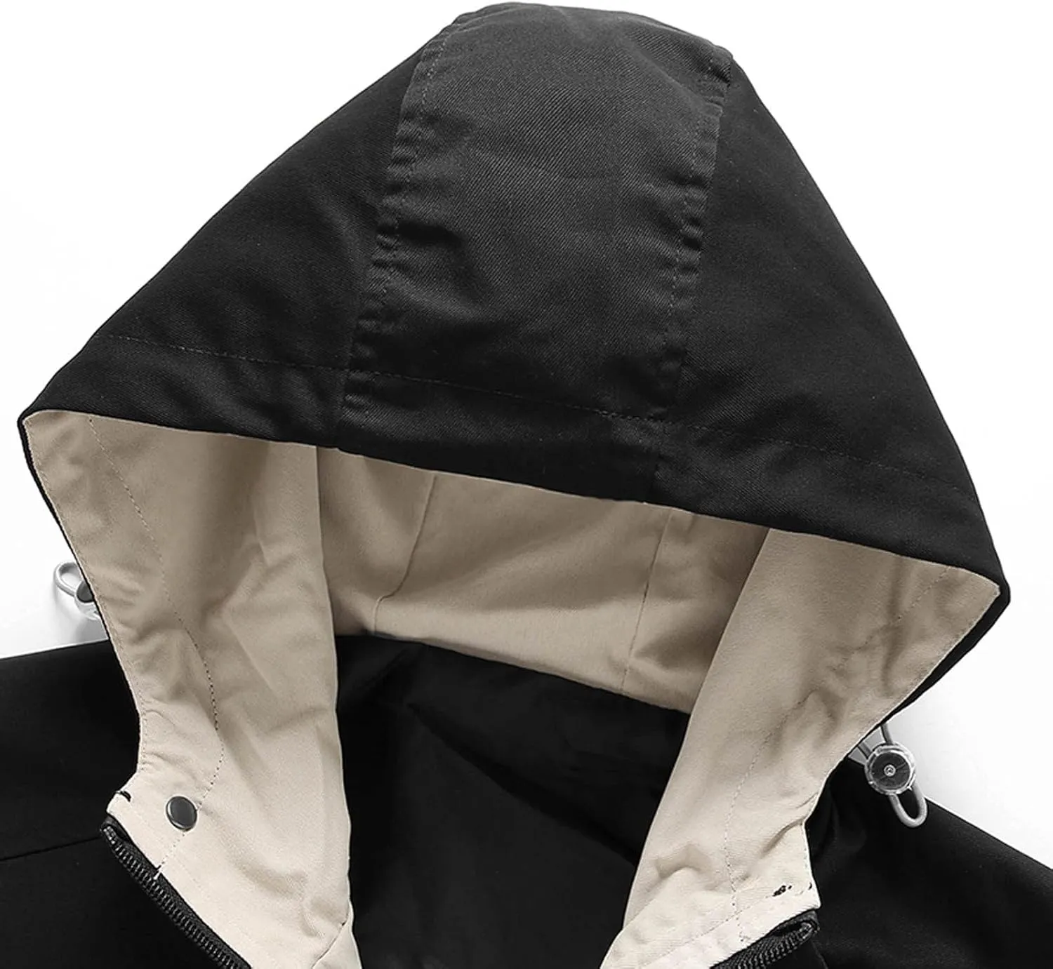 Men's Rain Jacket Waterproof Breathable Hooded Windbreaker Jacket Men's Outdoor Sports Jackets Lightweight Coat