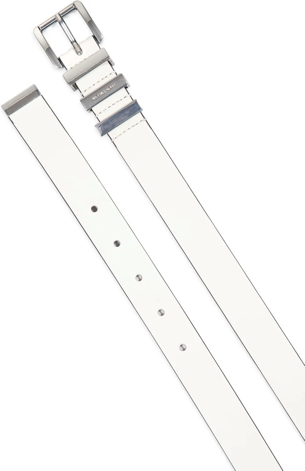 Michael Kors Women's 1 Inch Leather Belt with 3 Keepers, Stylish Fashion Accessory for Everyday Wear