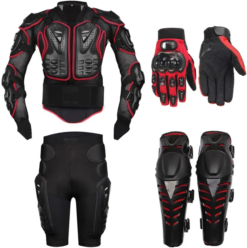 Motorcycle Jacket Body Armor Protection Breathable Anti-Fall Motocross Motorcycle Armor Racing Jacket Suit
