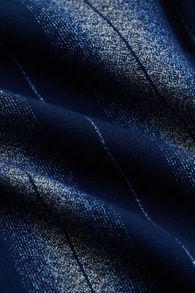 Navy Stripes Relaxed Fit Shirt