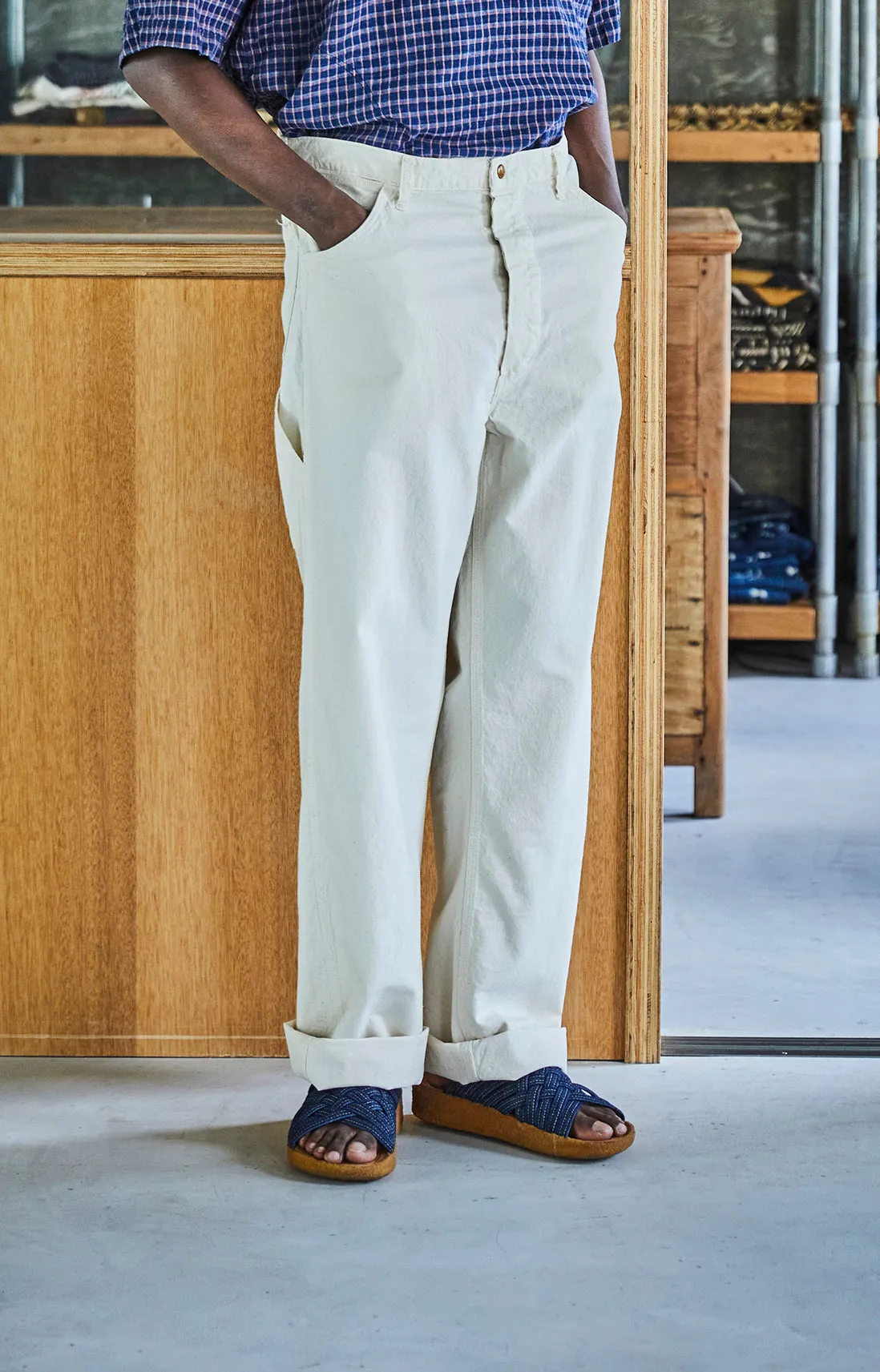 orSlow 60's PAINTER PANTS - ECRU
